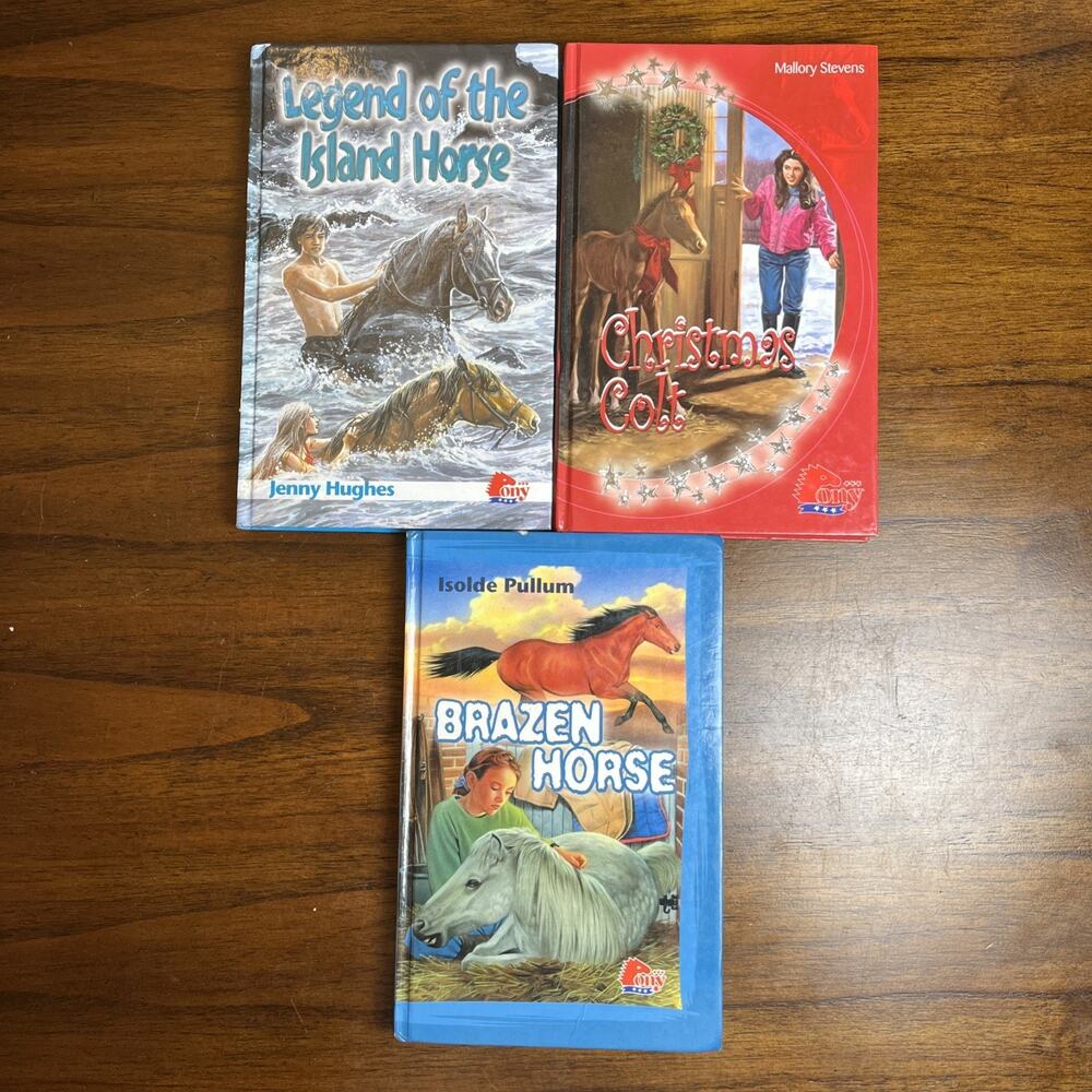 Pony Hardcover Chapter Books For Middle Grade Readers, Lot of 3, Horse Riding